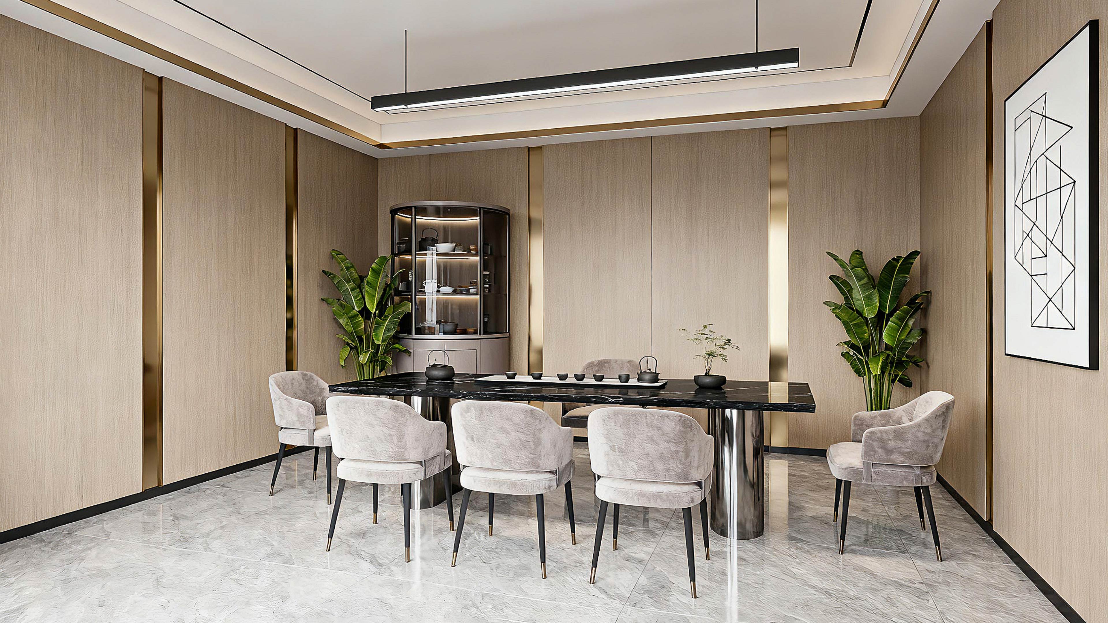 Modern interior design application scene featuring Mrs. Alu premium aluminum building materials